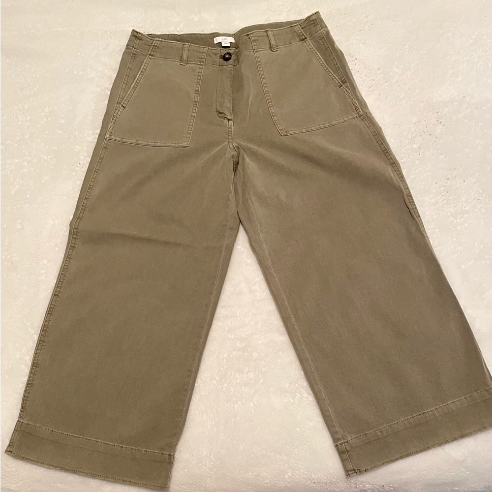 J.Jill Khaki Green Cropped Pant